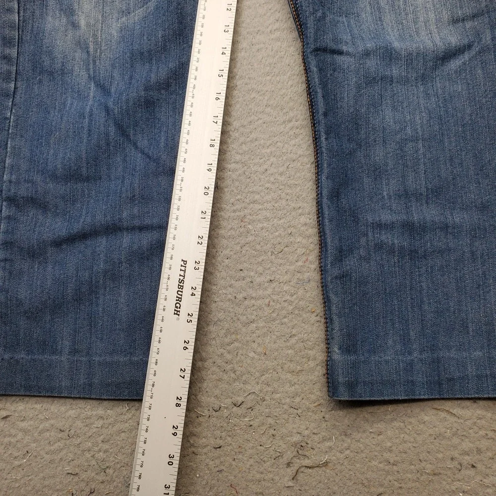 Blue Rag Bootcut Jeans Mens 38 Blue Denim Streetwear Medium Wash 5-Pocket Design